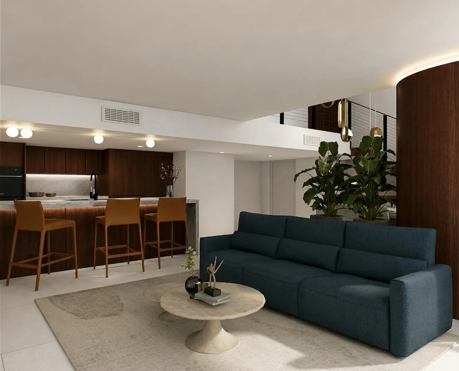 Epic Residences Unit 304 — open living and dining area