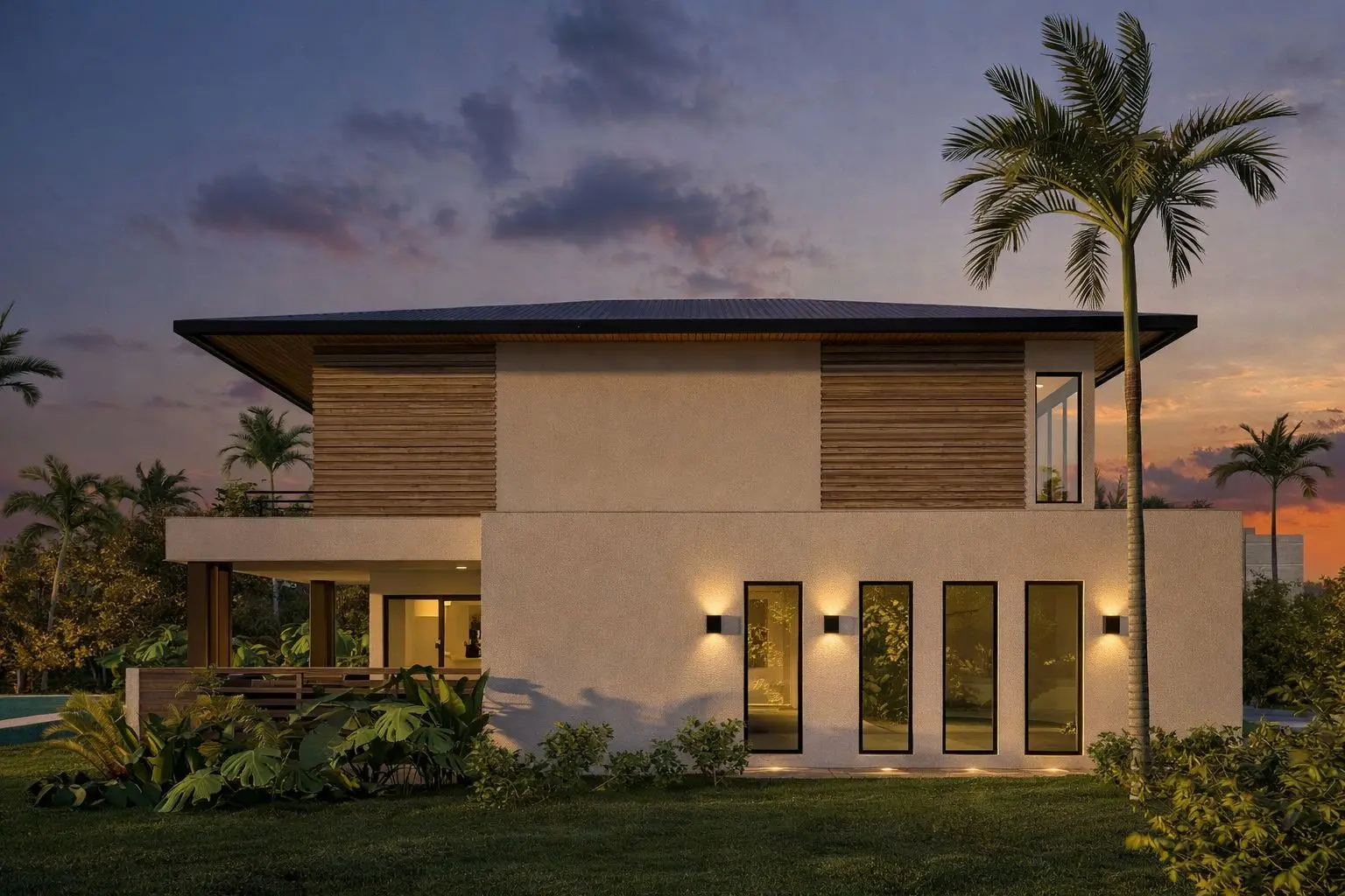 Good Airs Realty — photorealistic visualization of the finished façade