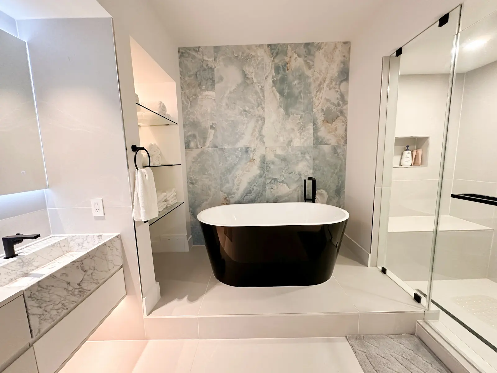 Icon South Beach Unit 3506 — open, light-filled living area after renovation