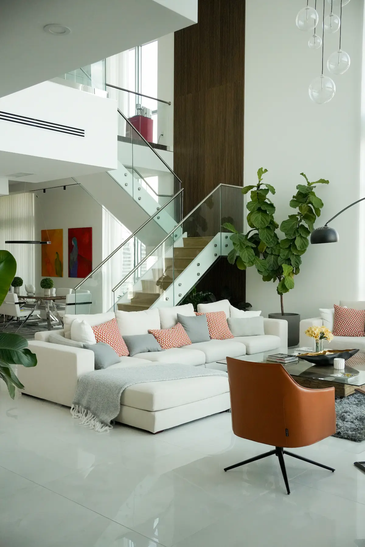 Jade at Brickell Bay Unit 4601 — living area